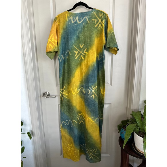 Lady Bird Embroidered Linen Blend Midi Dress Sz Medium - Picture 8 of 9